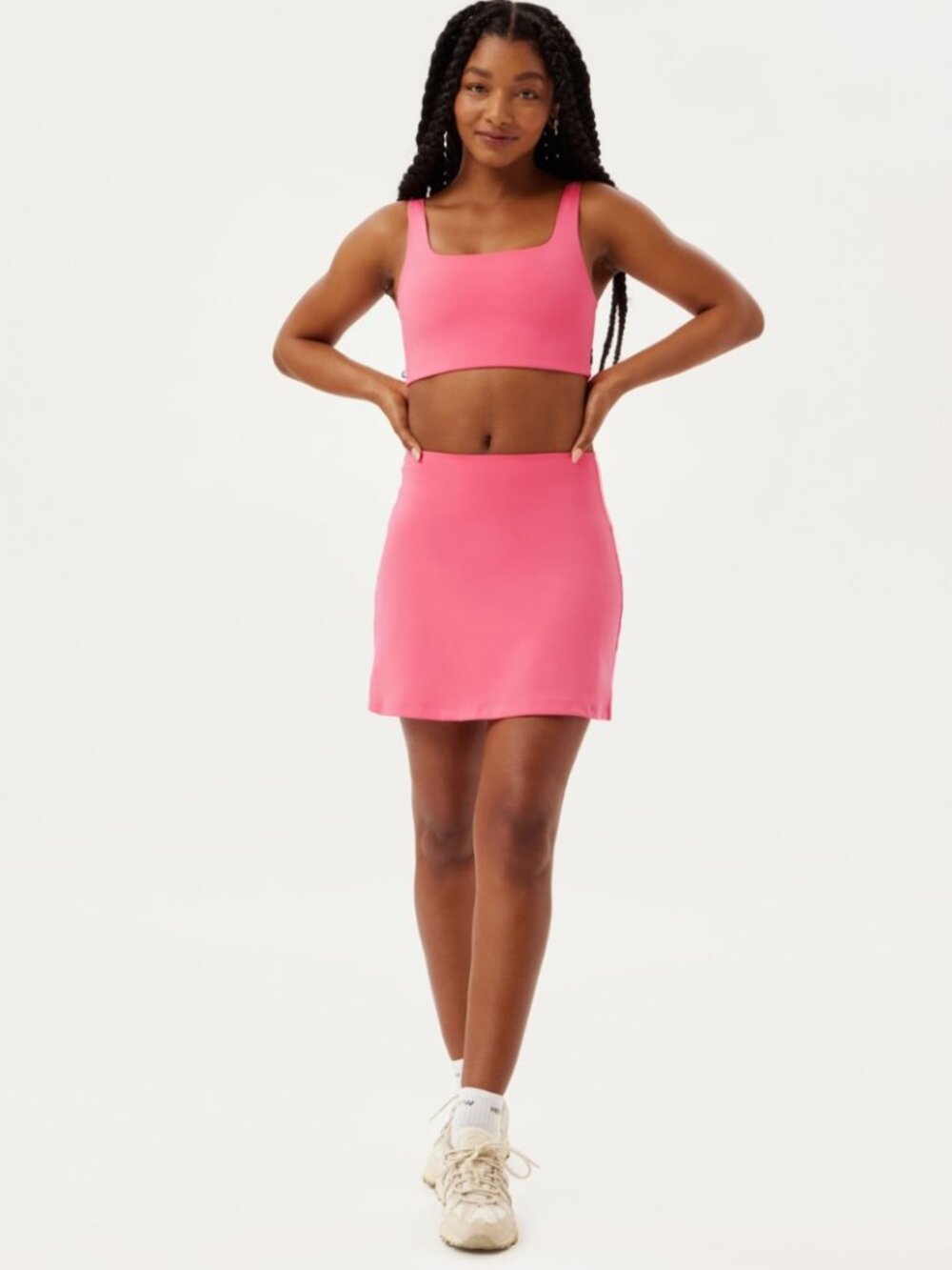 Girlfriend Collective Cameila High Rise Skort Pink Size S
